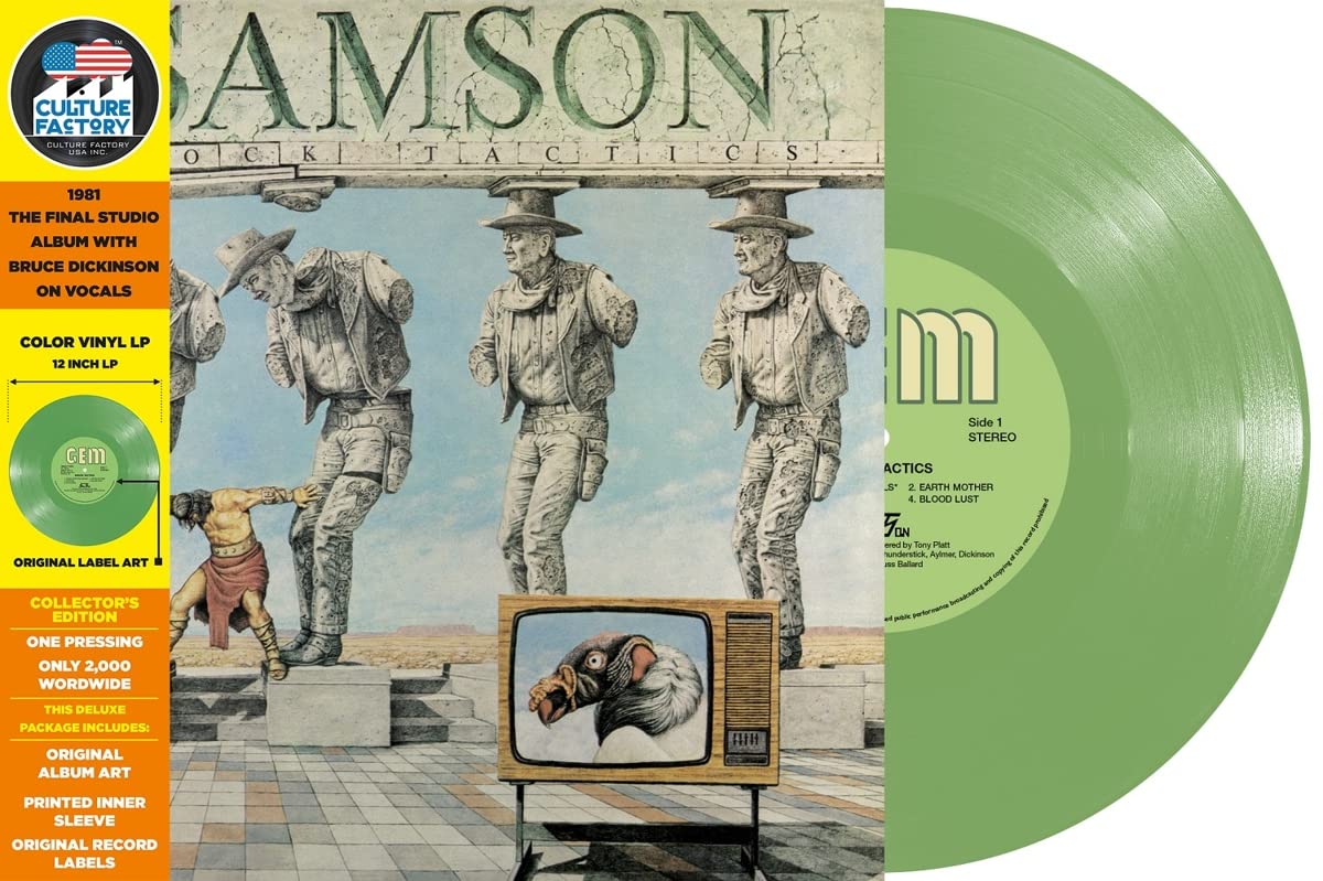 SAMSON - SHOCK TACTICS (COKE BOTTLE GREEN VINYL) 